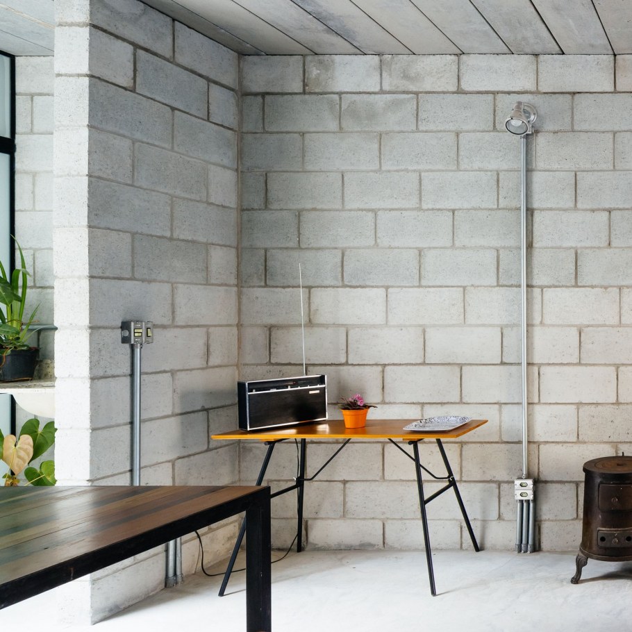 Пеноблоки в интерьере лофт