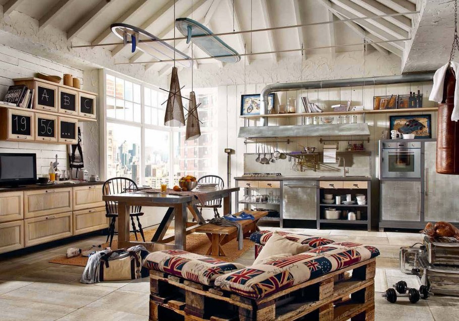 Интерьер в винтажном стиле