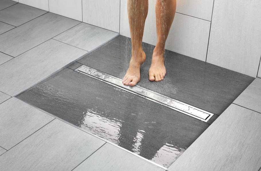 Трап 40 см для душа в полу под гидроизоляцией