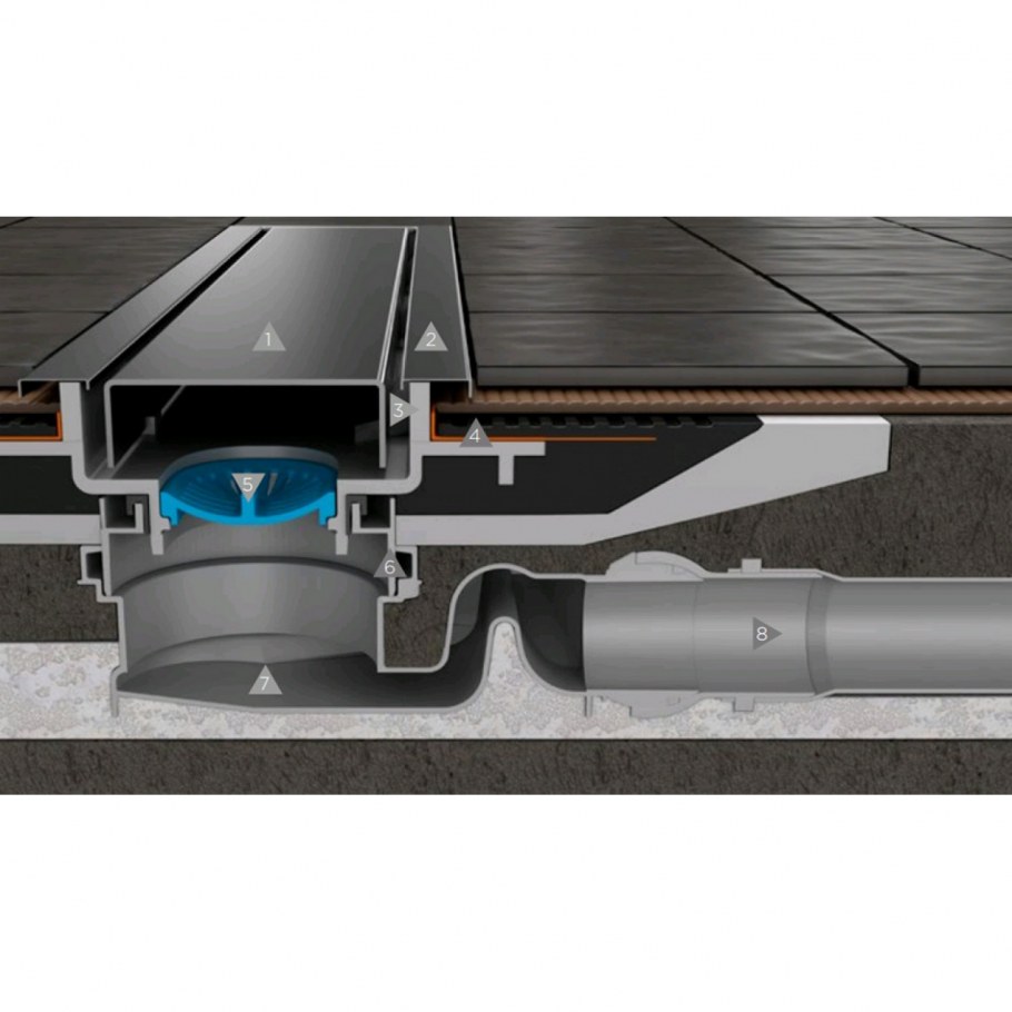 13702509 Душевой лоток Betto line 550 (Pestan)