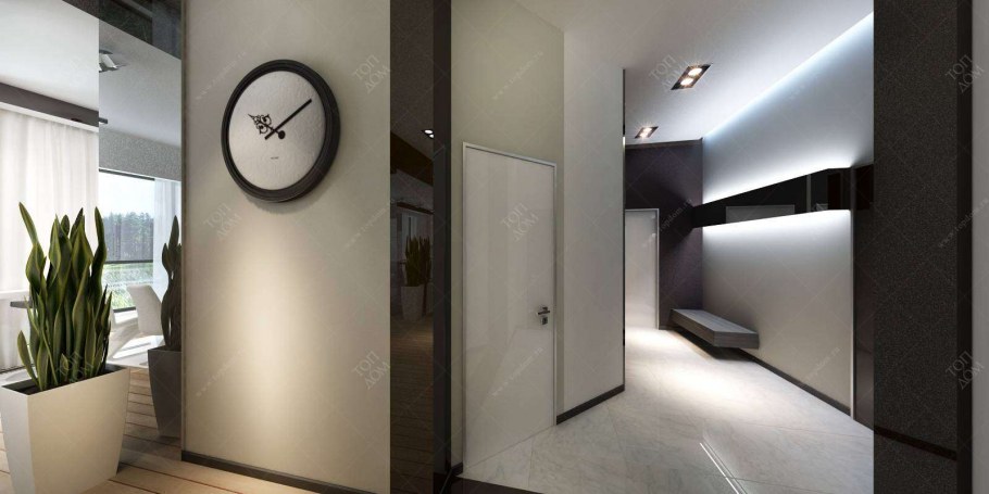 Узкая прихожая Минимализм