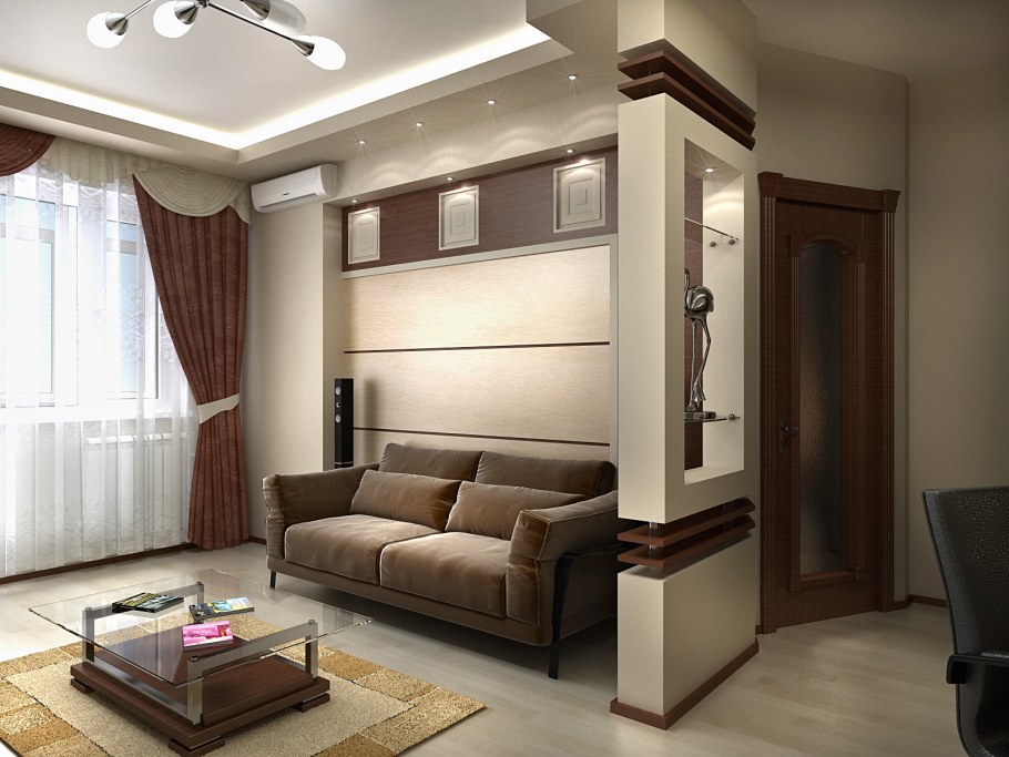 Дизайнерский проект 2х комнатной квартиры