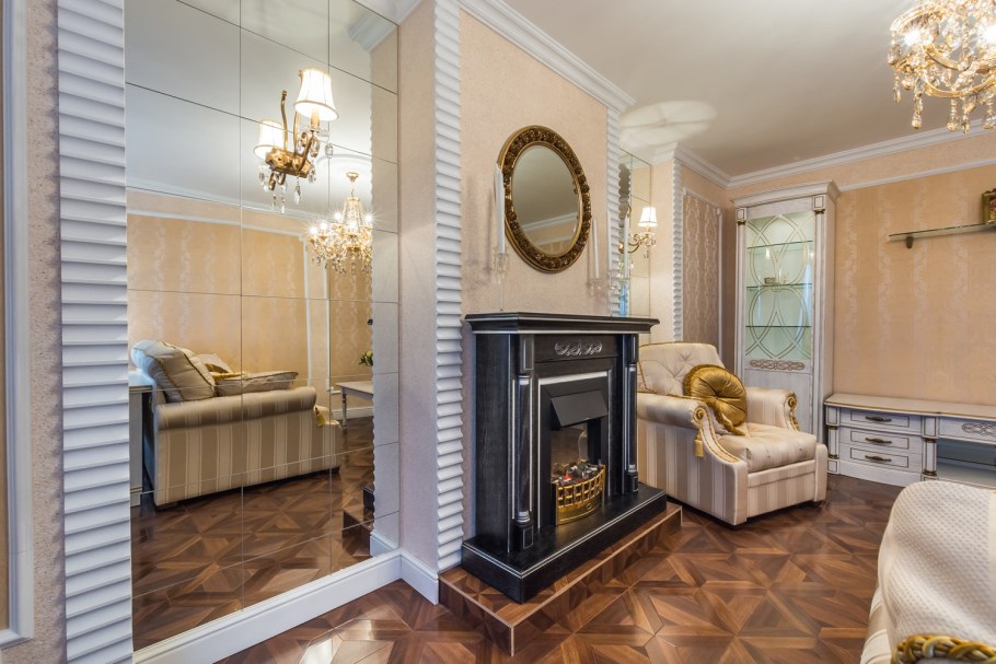 Декоративная штукатурка в классическом интерьере