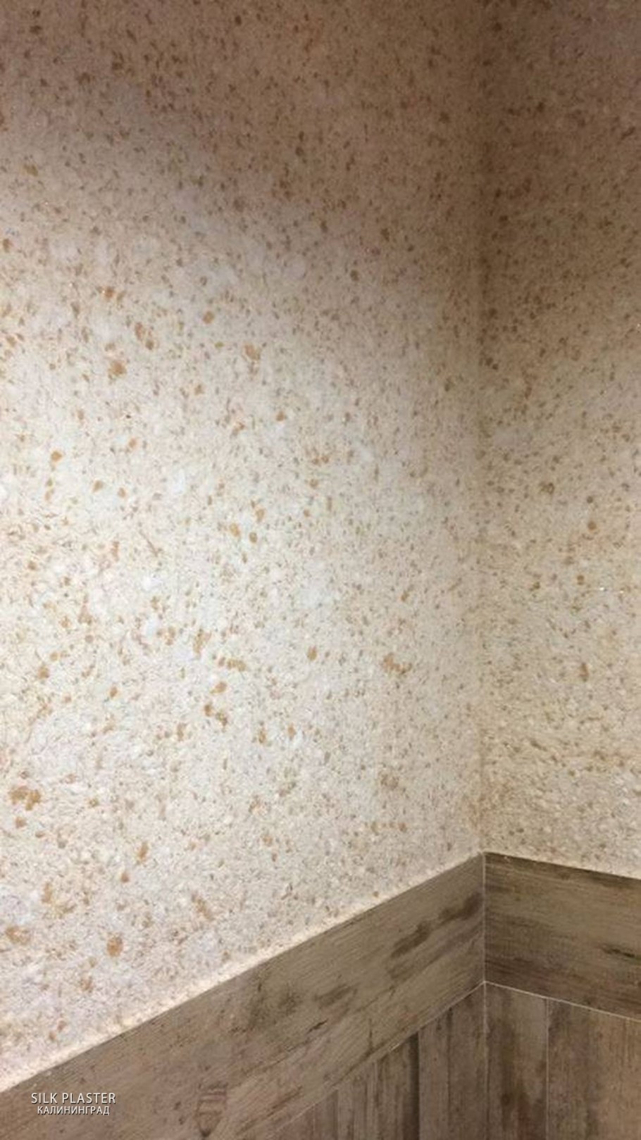 Штукатурка шелк по диагонали