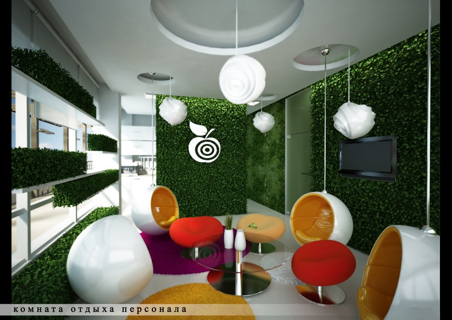 Комната отдыха в офисе декор