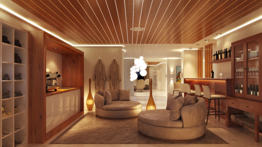 Интерьер спа зоны