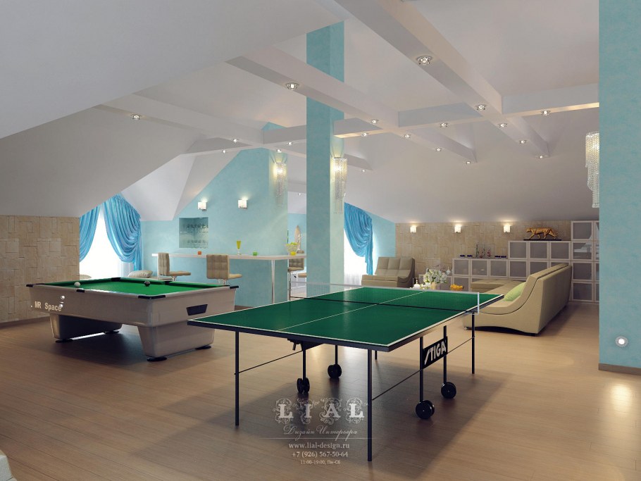 Комната с теннисным столом