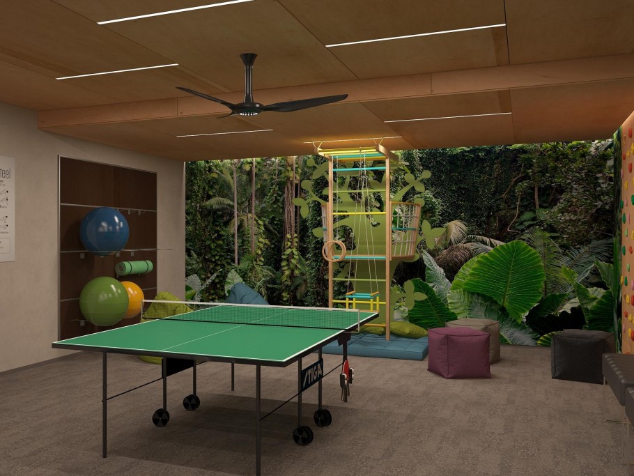 Теннисный стол в спортзале