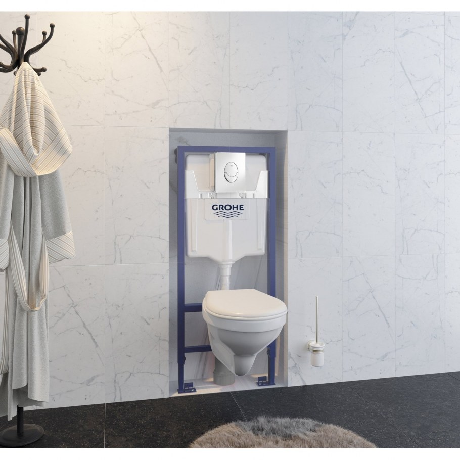 Grohe solido инсталляция в интерьере