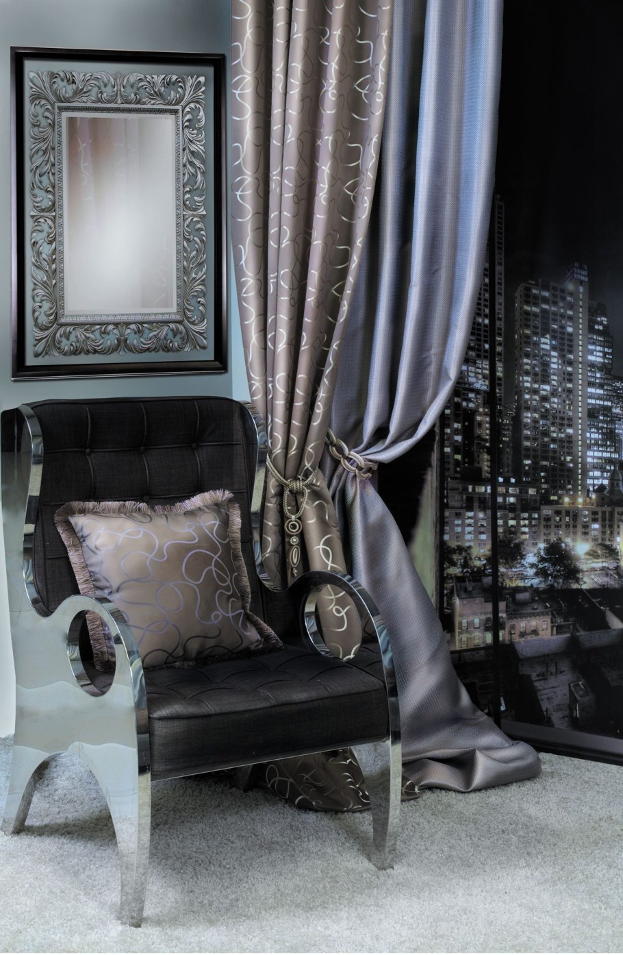 Шторы в стиле арт деко