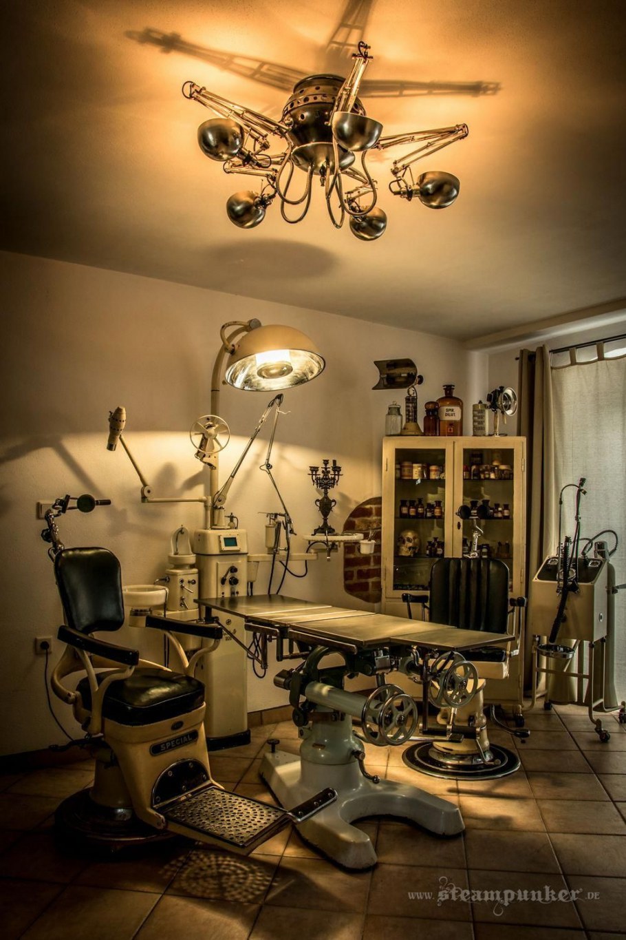 Комната в стиле стимпанк