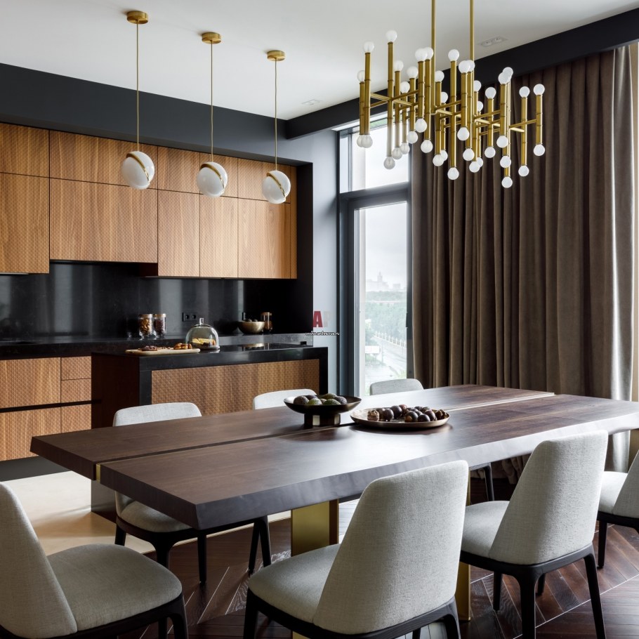 Кухня столовая в стиле Фьюжн