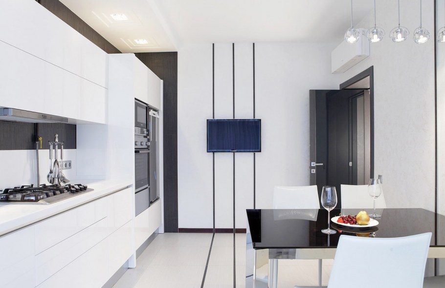 Минимализм в квартире кухня