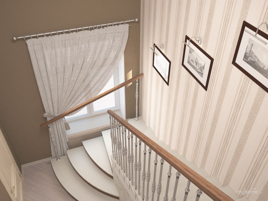 Лестничный пролет в частном доме