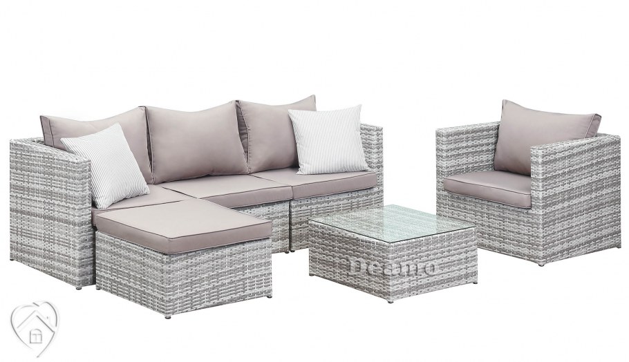 Набор садовой мебели Ottoman угловой полиротанг