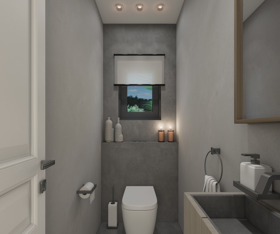 Узкий туалет