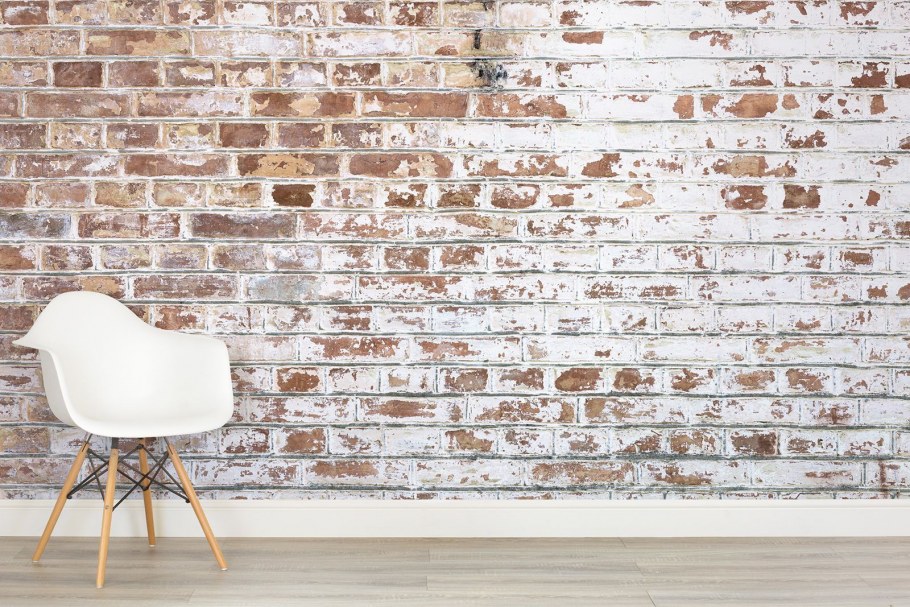 Состаренная кирпичная стена