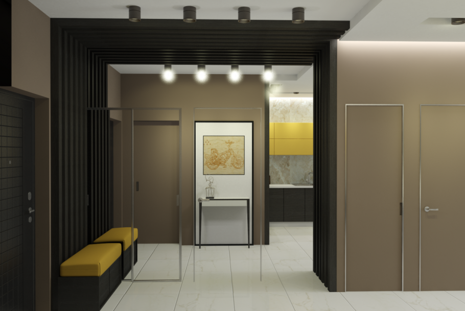 Синяя прихожая