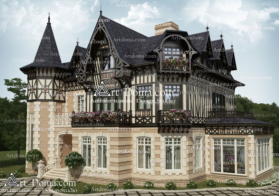 Дом в стиле Довиль