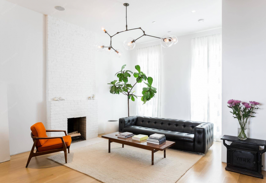 Люстры в интерьере гостиной Минимализм