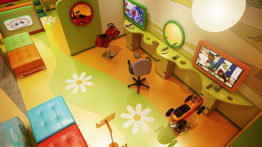 Планировка детской игровой комнаты