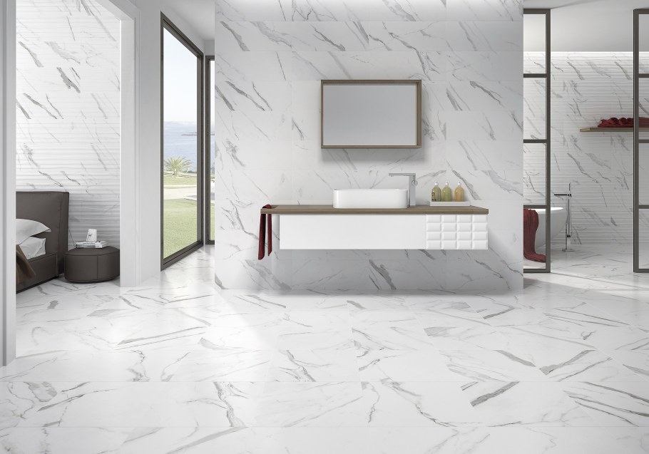 Calacatta White Matt Slimrect 24.2x64.2