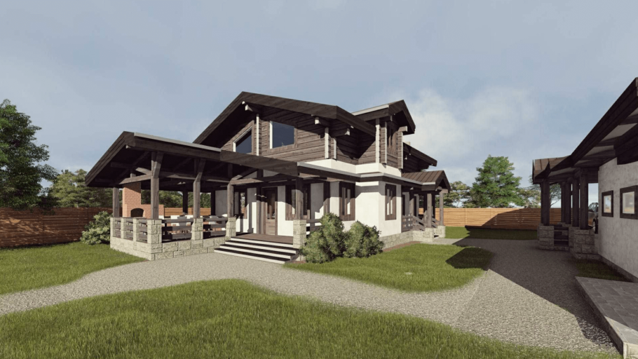 Шале из лафета