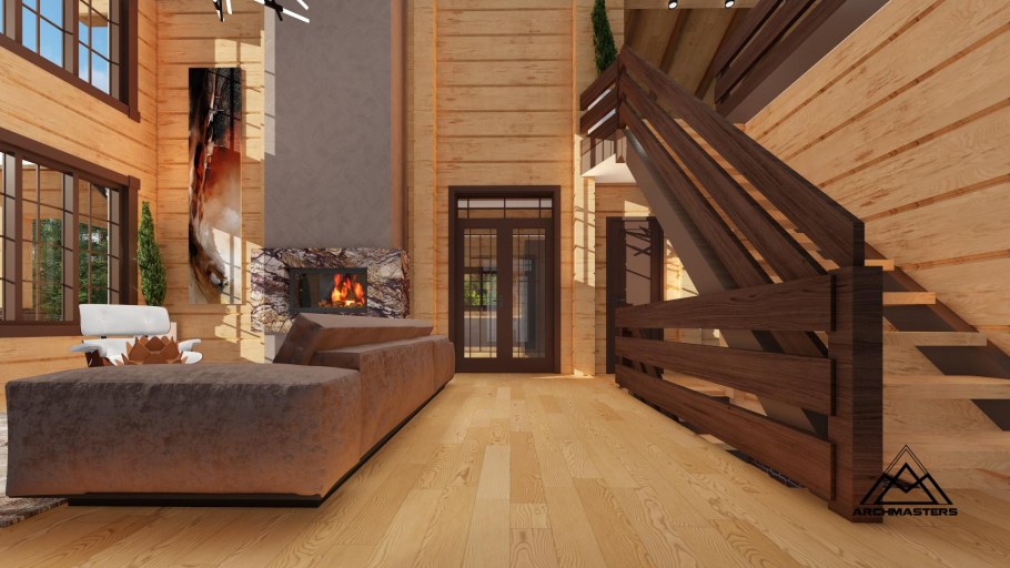 Дачный домик из лафета