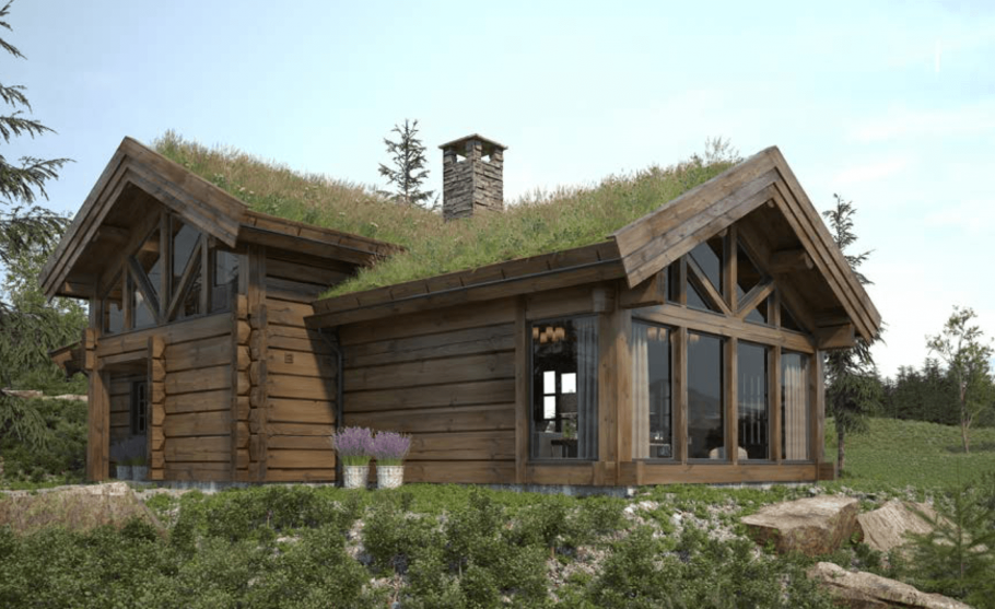 Норвежский дом из камня