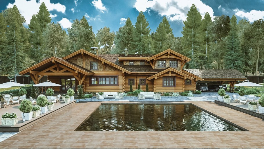 Шале с Земляной крышей