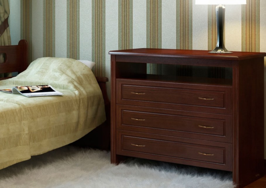 Тумба прикроватная Virginia ясень Анкор тёмный