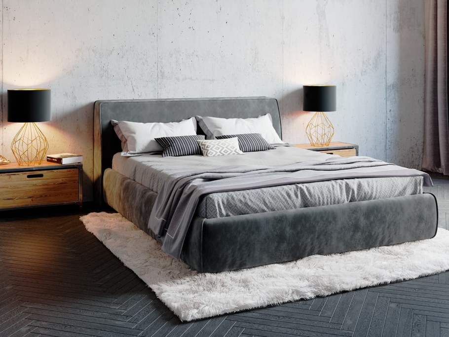 Кровать Элеонора лазурит