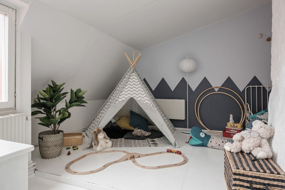 Кровать домик вигвам Скандинавский стиль