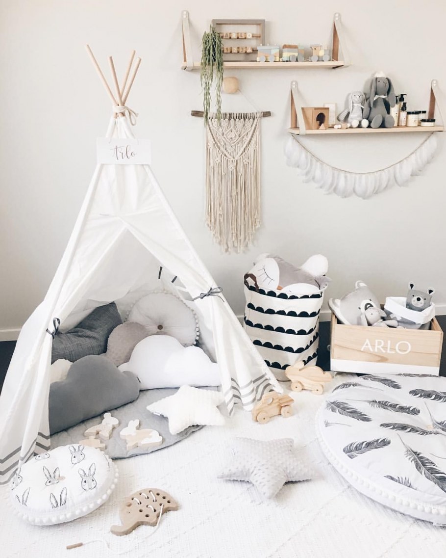Скандинавский декор детской