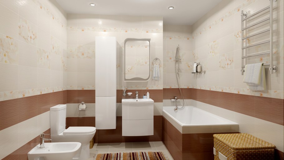 Шахтинская плитка Сакура коричневая