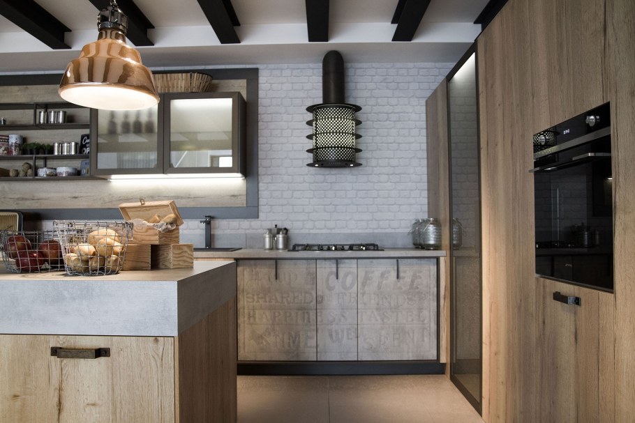 Вытяжка лофт индустриал