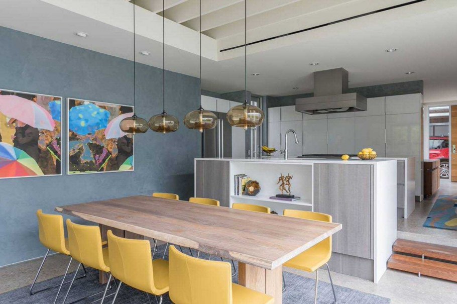 Кухня в синих тонах