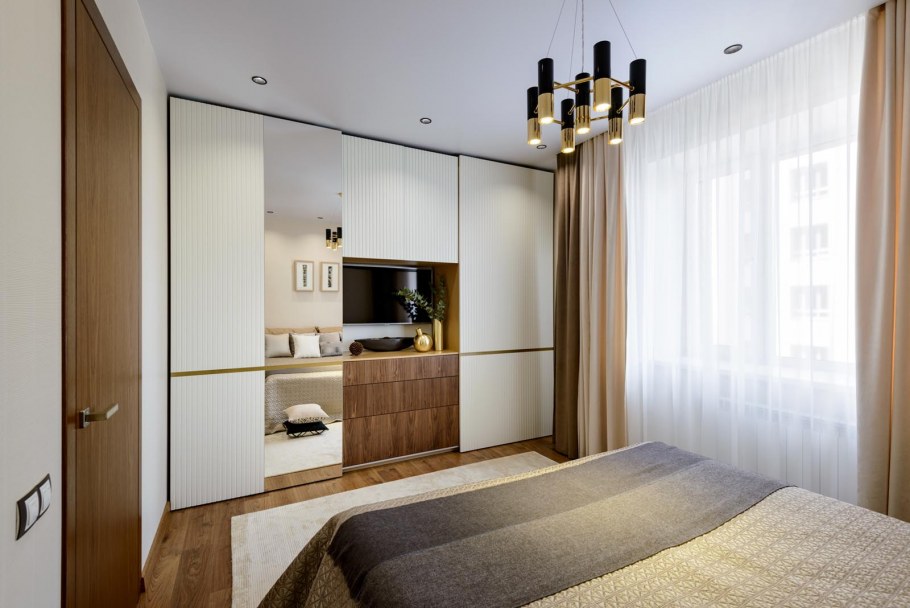 Шкаф с телевизором в спальню