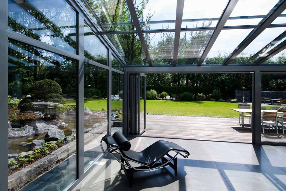 Остекление террасы Алютех Альт 100