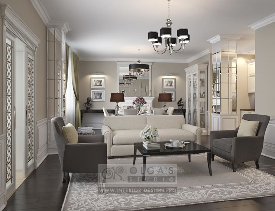 Стиль Неоклассика с элементами арт деко