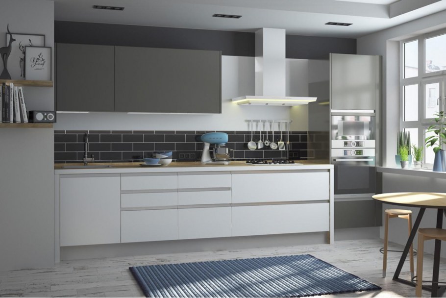 Кухни Модерн интегрированная ручка