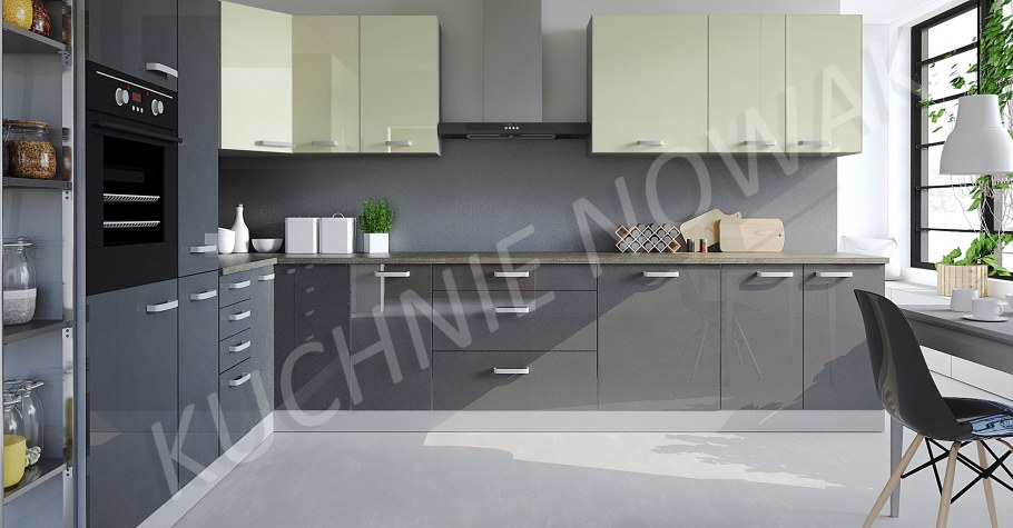 Кухня белая глянец современная