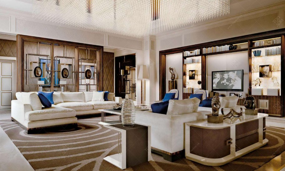 Гостиная в стиле лакшери