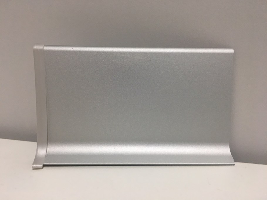 Плинтус алюминиевый l-образный серый агат (2500*11*100 мм)