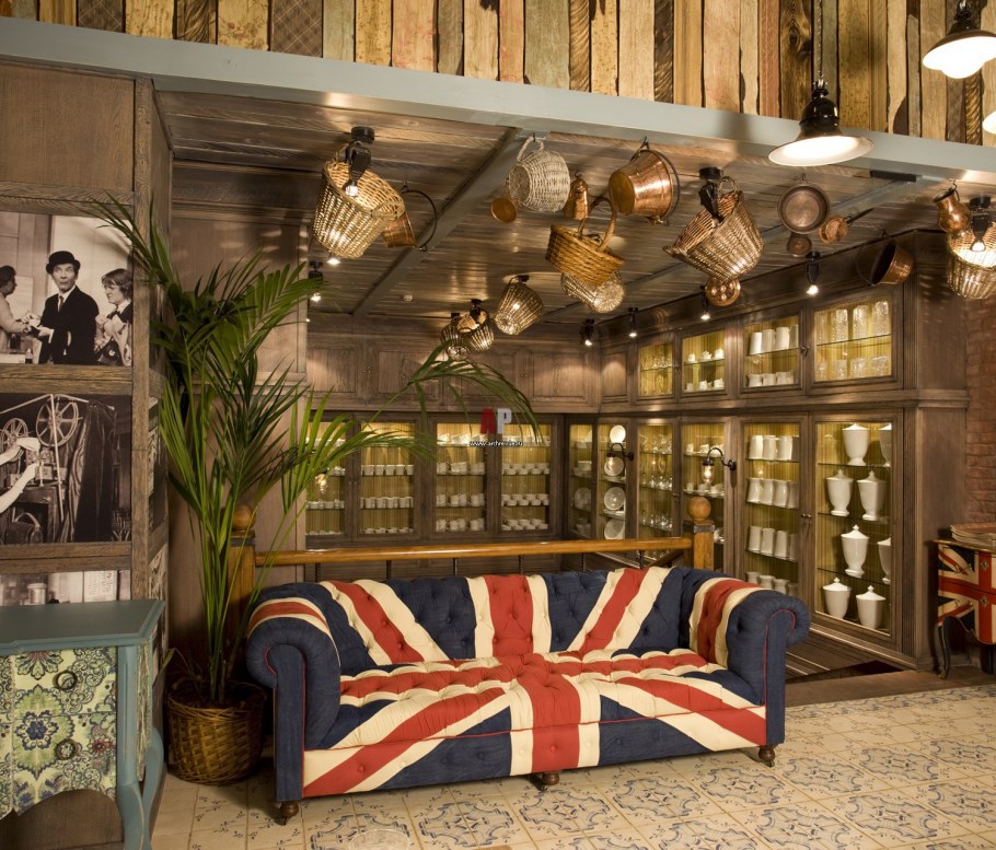 Интерьер кафе в стиле Фьюжн