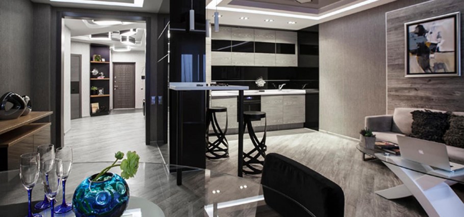 Квартира студия в современном стиле