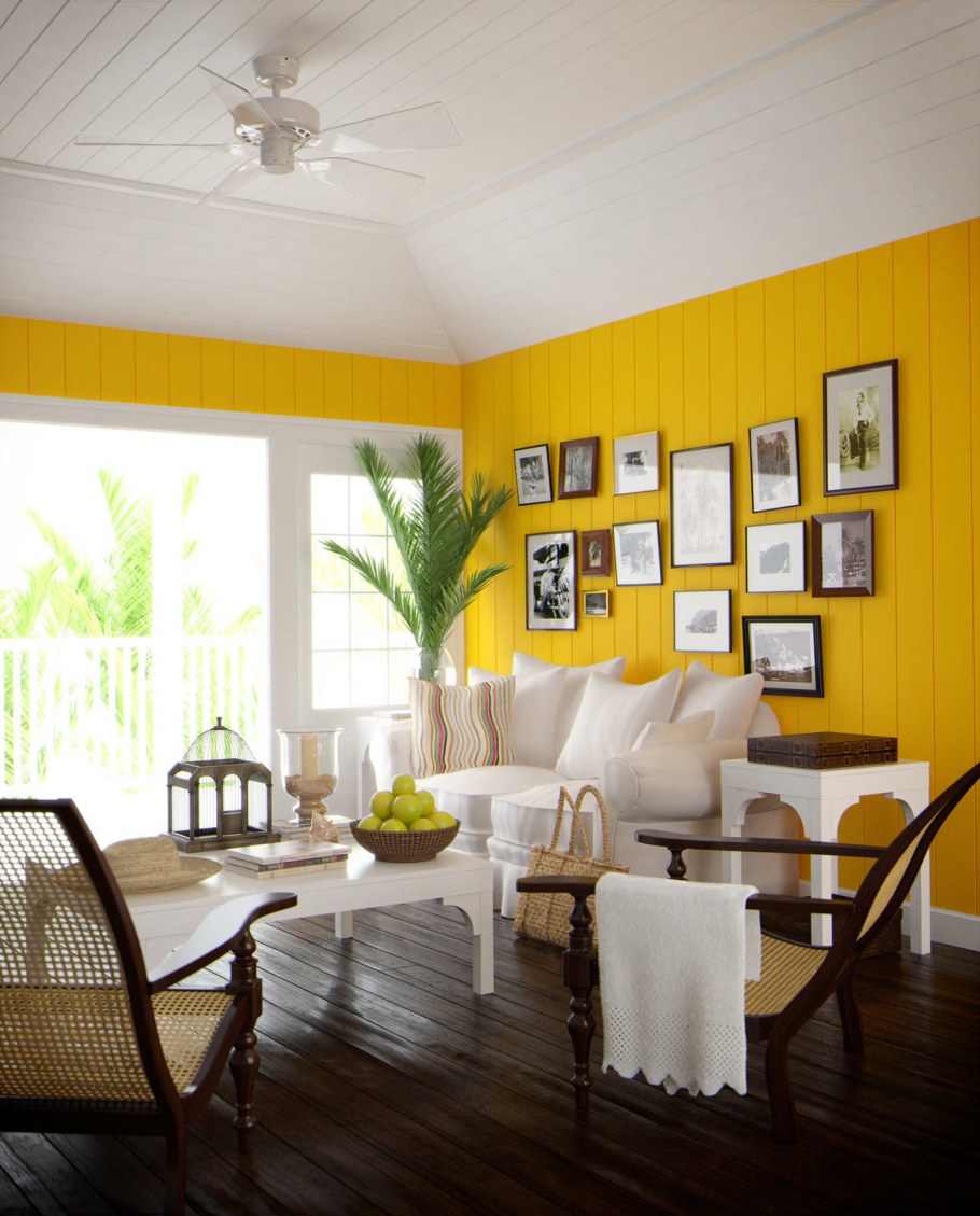 Натяжные потолки в интерьере