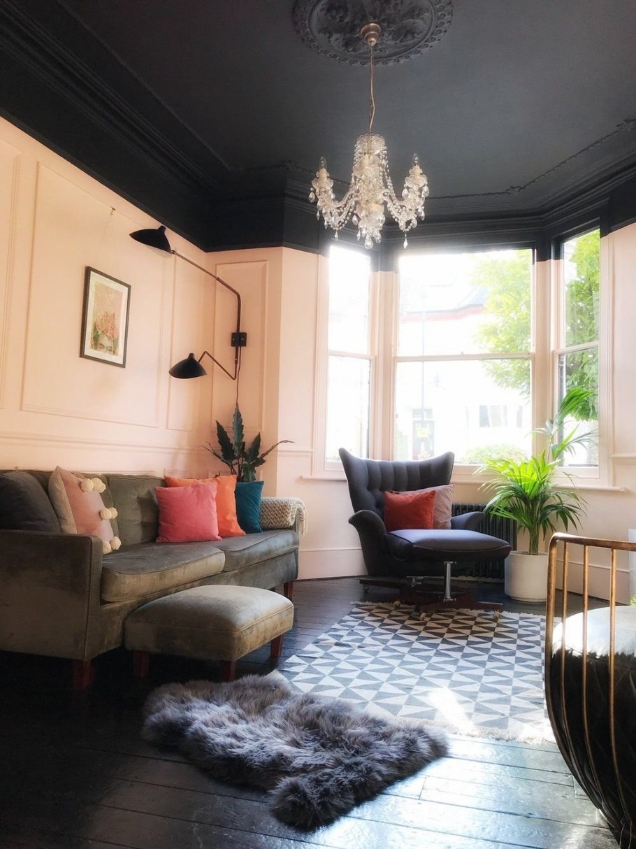 Оливковый потолок в интерьере