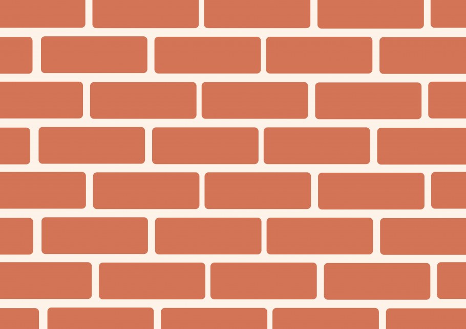 Нарисованная кирпичная стена