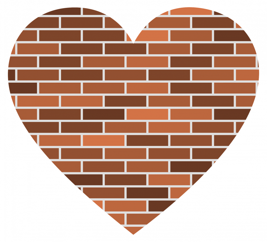 Сердце из кирпичиков